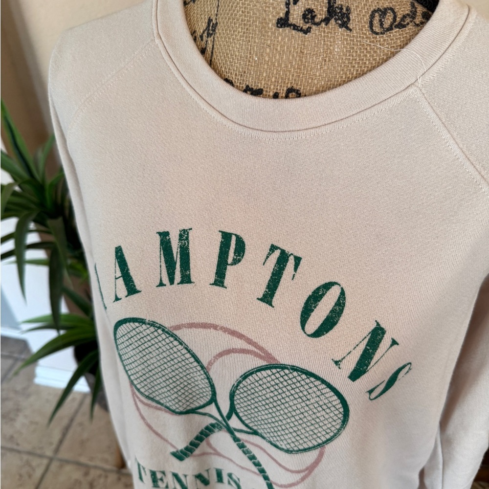Refined Canvas Hamptons Tennis Club Graphic Top - Picture 4 of 12